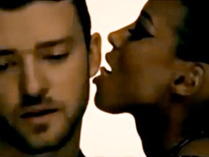 A screencap from JT and Ciara's scandalous new video